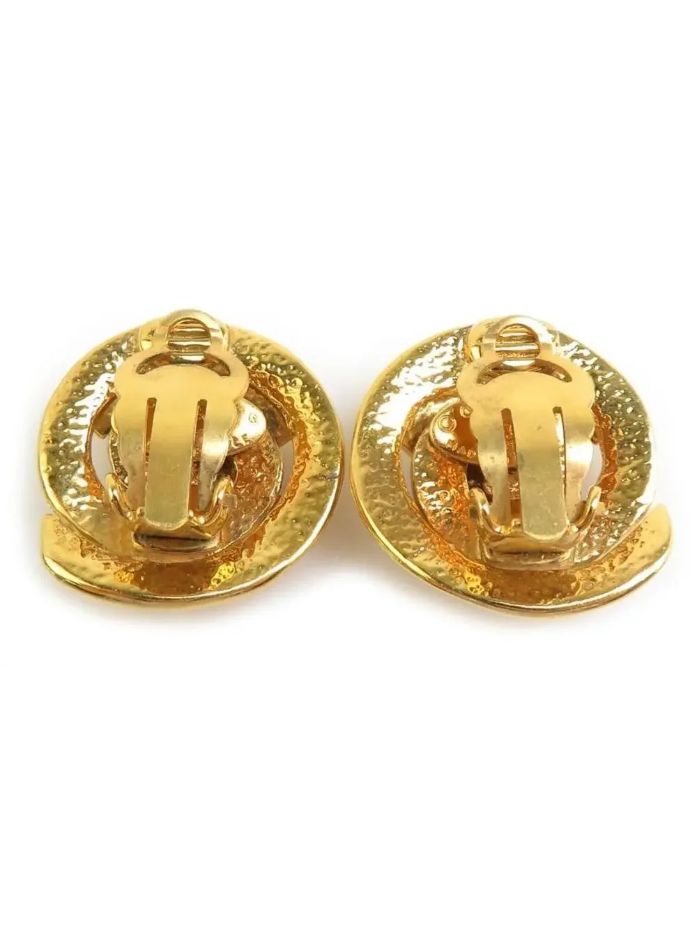 Auth Chanel Vintage Cc Logo Clip On #303013C34B